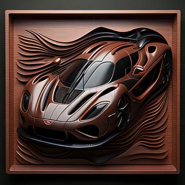 3D модель Koenigsegg One1 (STL)